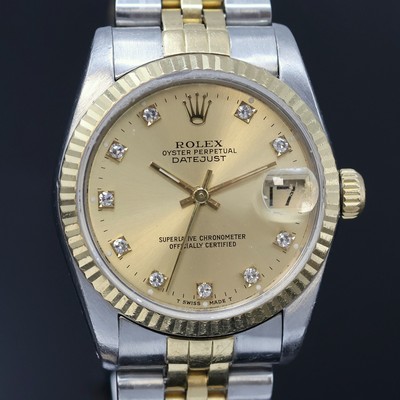 27066419c - ROLEX Datejust Medium-Armbanduhr Referenz 68273 in Stahl/Gold, Schweiz um 1988, ...