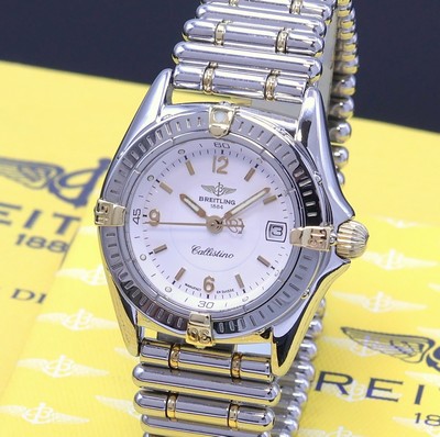 27066484a - BREITLING Callistino Damenarmbanduhr Referenz B52045.1, quarz, Edelstahlgeh. inkl. orig. ...