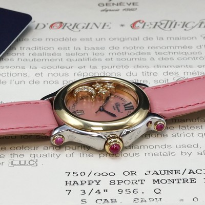 27066487d - CHOPARD Happy Sport Damenarmbanduhr Referenz 27/8239-42, quarz, Edelstahlgeh. inkl. ...