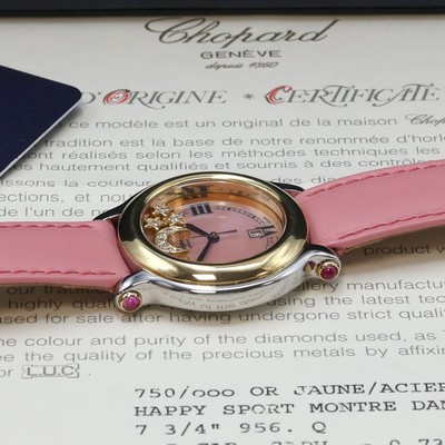 27066487e - CHOPARD Happy Sport Damenarmbanduhr Referenz 27/8239-42, quarz, Edelstahlgeh. inkl. ...
