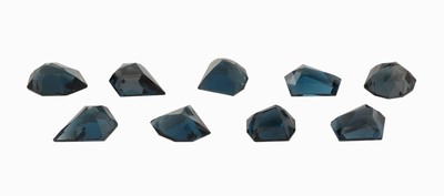27066598a - Lot 9 lose Londonblue-Topase, zus. ca. 34.22 ct, fancy Schliff in versch. Größen und ...