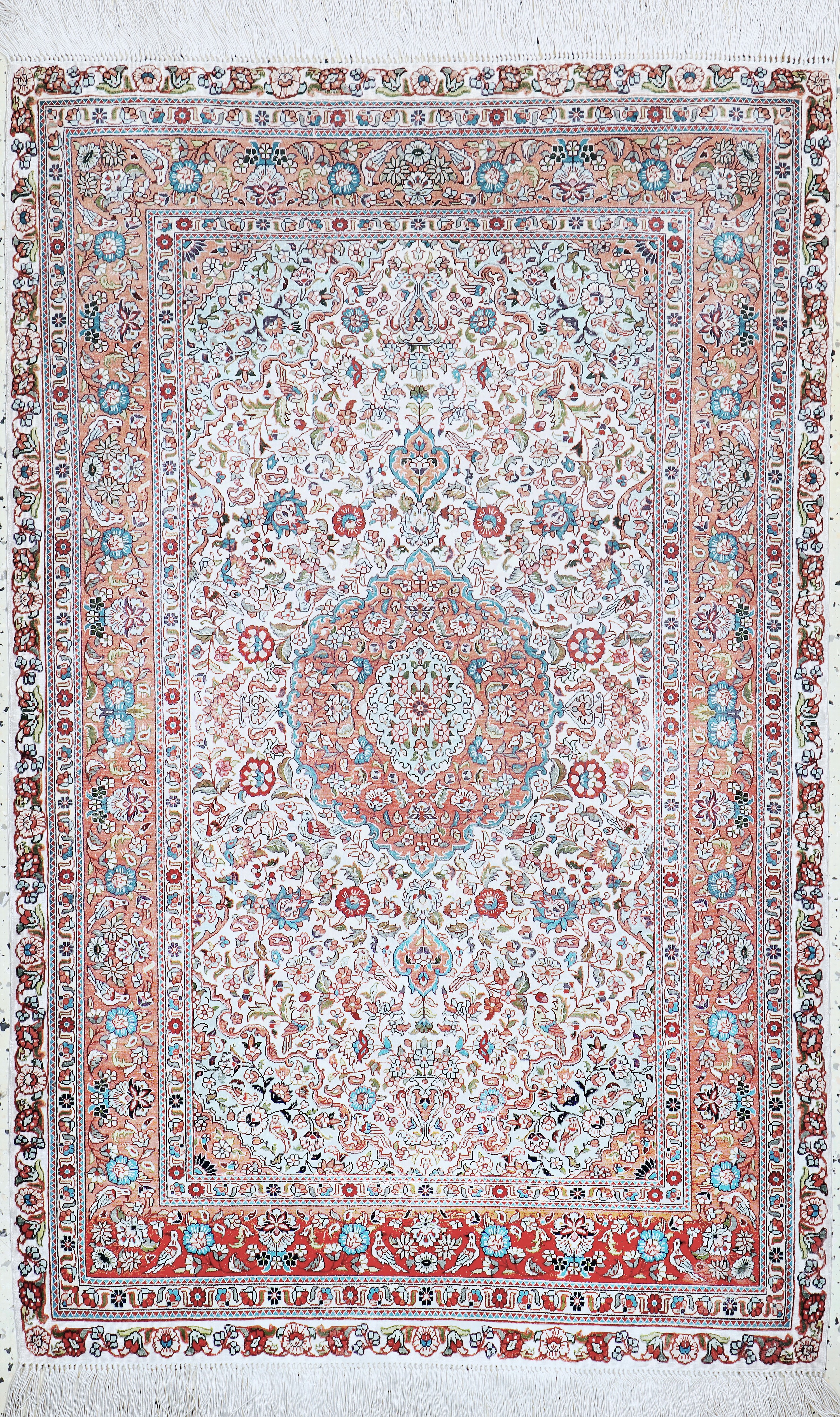 Image 27066644 - Hereke Seide fein, China, Ende 20.Jhd, reine Naturseide, ca. 125 x 80 cm, ca. 1,0 Mio. ...