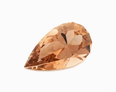 Image Loser Imperial-Topas, ca. 98.78 ct, facett. Tropfen, ca. 40.93 x 23.90 x 17.02 mm ...