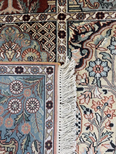 27066642f - Kaschmir Seide, Indien, Ende 20.Jhd, merzerisierte Baumwolle, ca. 190 x 190 cm, EHZ: ...