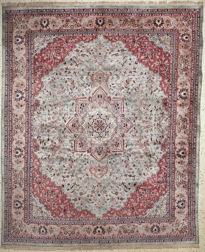 Image Sarogh fein, Indien, Mitte 20.Jhd, Korkwolle auf Baumwolle, ca. 297 x 245 cm, EHZ: 2 ...