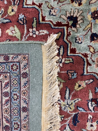 27066646j - Sarogh fein, Indien, Mitte 20.Jhd, Korkwolle auf Baumwolle, ca. 297 x 245 cm, EHZ: 2 ...