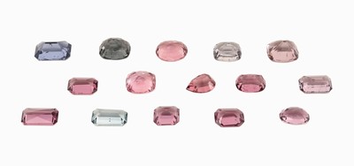 27066652a - Lot 15 lose Spinelle, zus. ca. 13.66 ct, versch. Größen, Formen und Farbnuancen ...