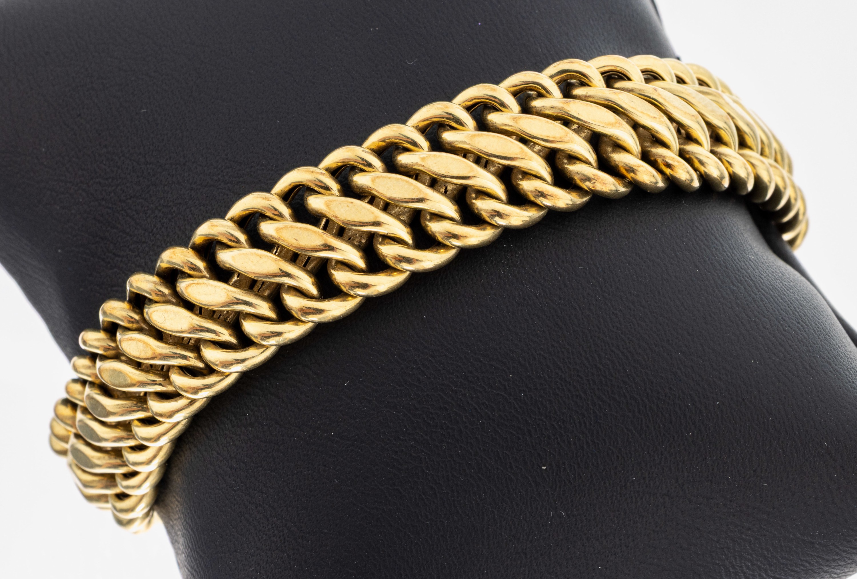 Image 27066733 - 14 kt Gold Armband, GG 585/000, L. ca. 18.5cm, Kastenschloss mit 2 Sicherheitsachten, ...