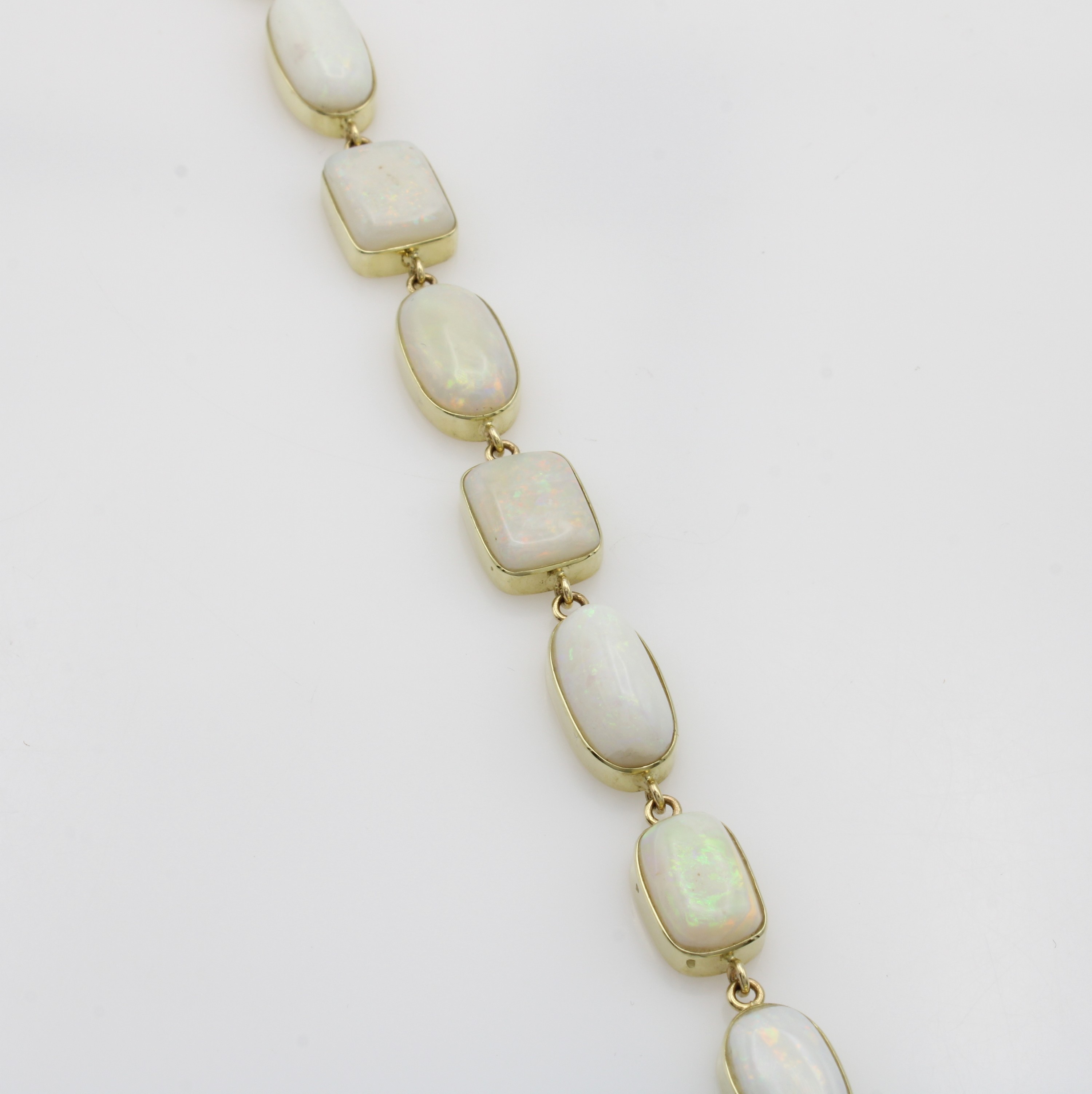 Image 27066755 - Armband mit Opalen, GG 585/000, Opale in versch. Formen u. Größen zus. ca. 29 ct, ...
