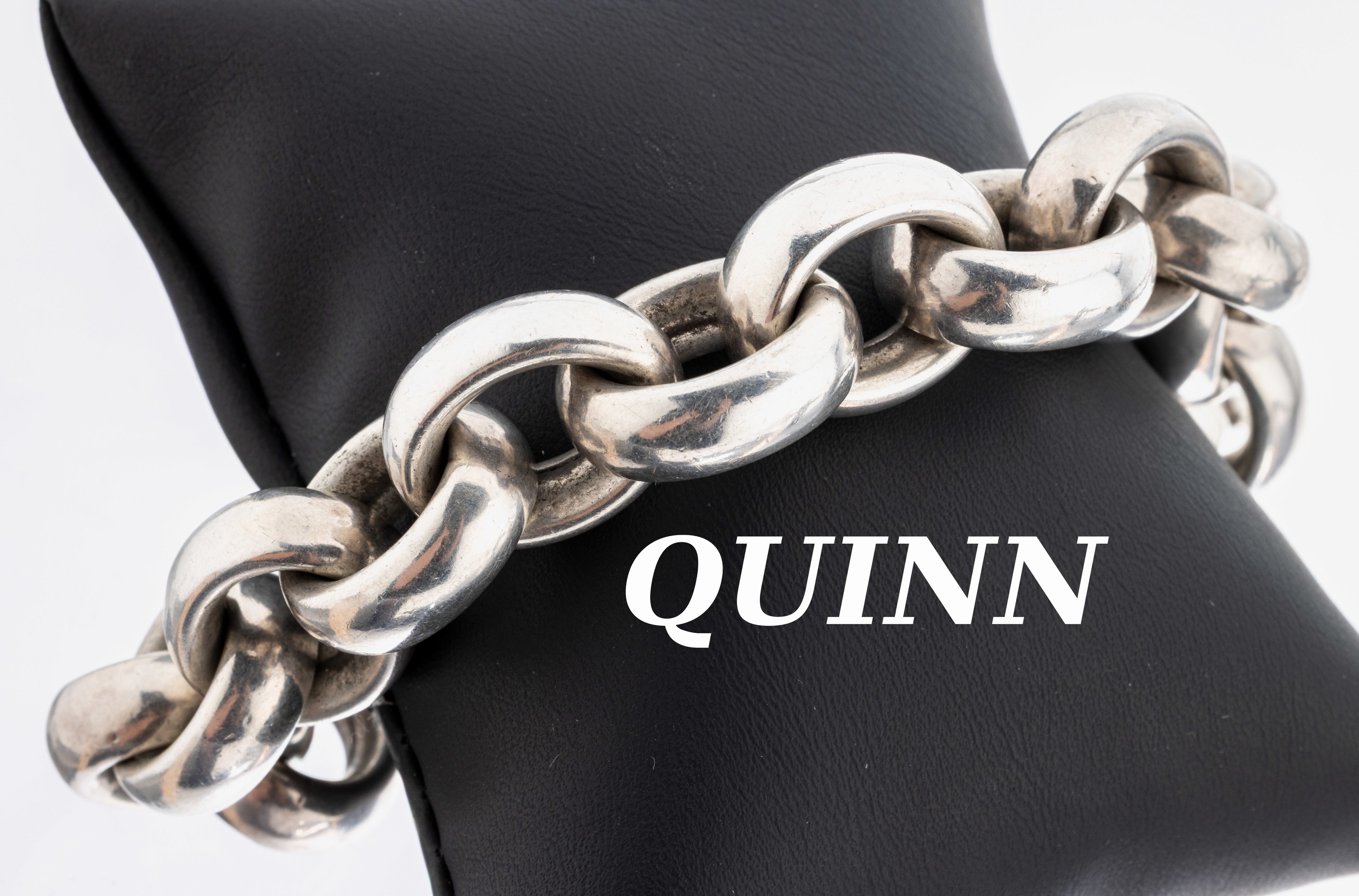 Image 27066783 - QUINN Armband, 925er Silber, L. ca. 23 cm, gr. Federringschließe, ca. 64.1 g, sign.