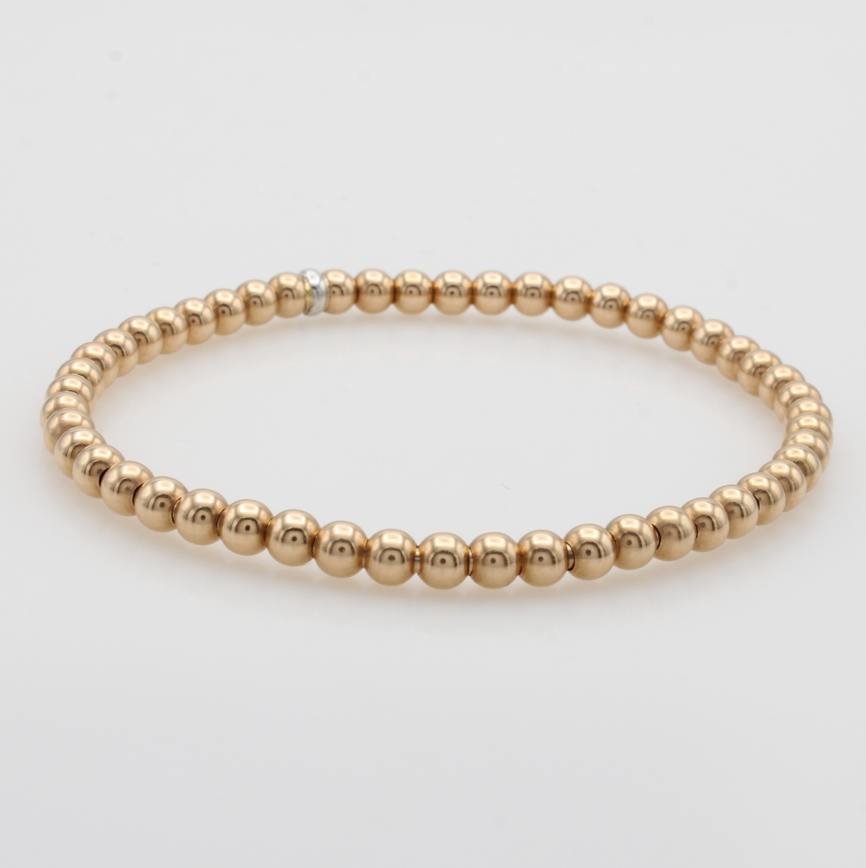 Image 27067018 - Elastisches Armband, RG 750/000, Goldkugeln ca. 4 mm