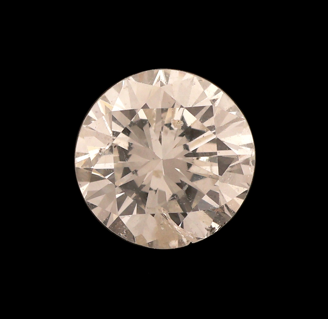 Detail a: Loser Brillant, ca. 0.54 ct, hochfeines Weiß-feines Weiß/lr, mit Zertifikat