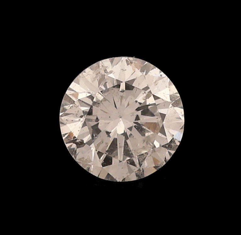 Detail a: Loser Brillant, 0.65 ct feines Weiß/p, mit Zertifikat