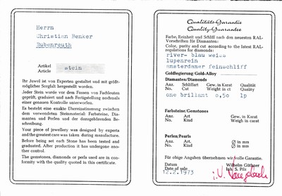 27067145c - Loser Brillant, 0.50 ct hochfeines Weiß- feines Weiß/lr, mit Zertifikat Schätzpreis: ...