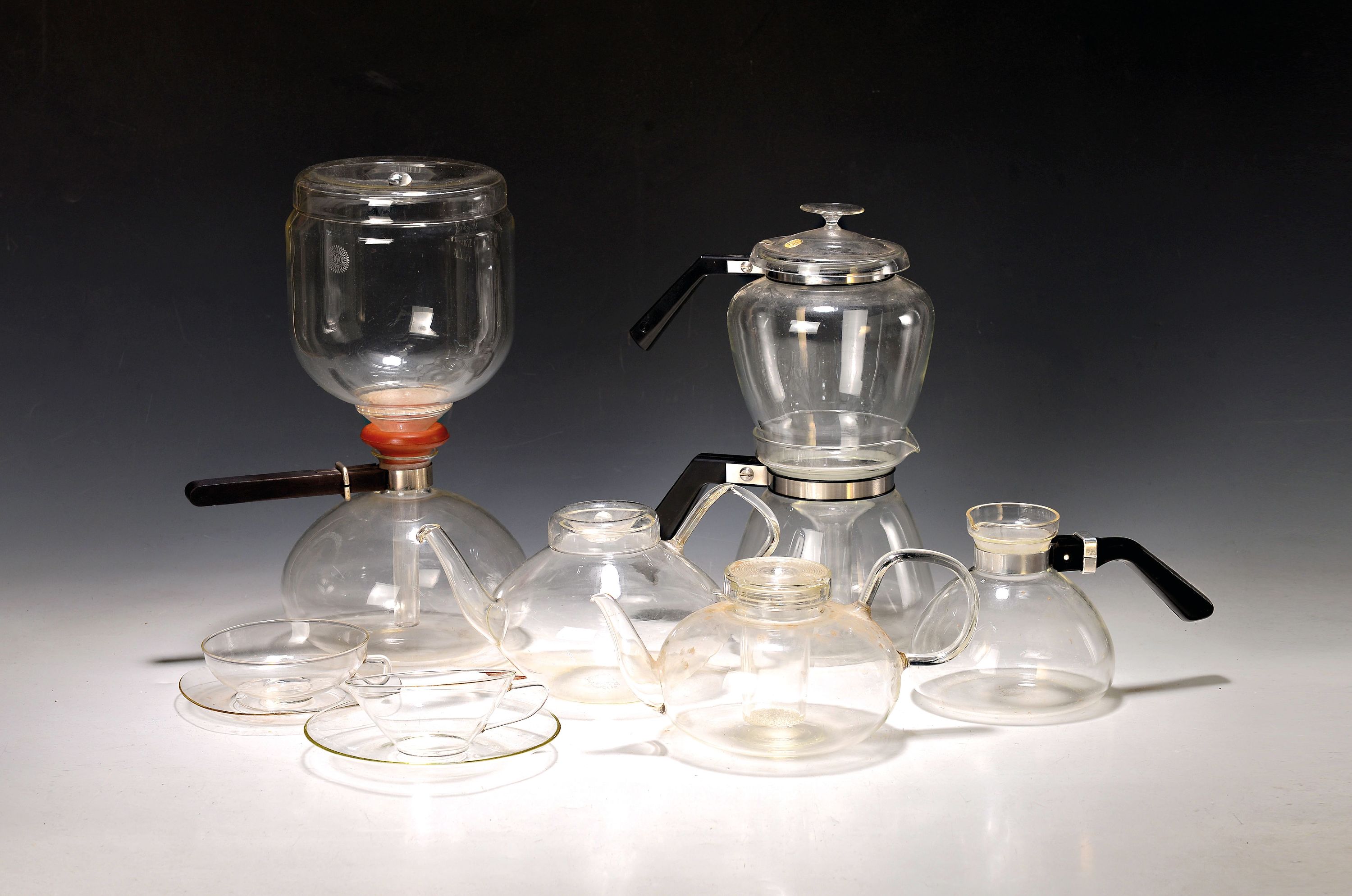 Image 27067264 - Konvolut Glasgeschirr, Entw. Wilhelm Wagenfeld (1900-1990) und Heinrich Löffelhardt ...