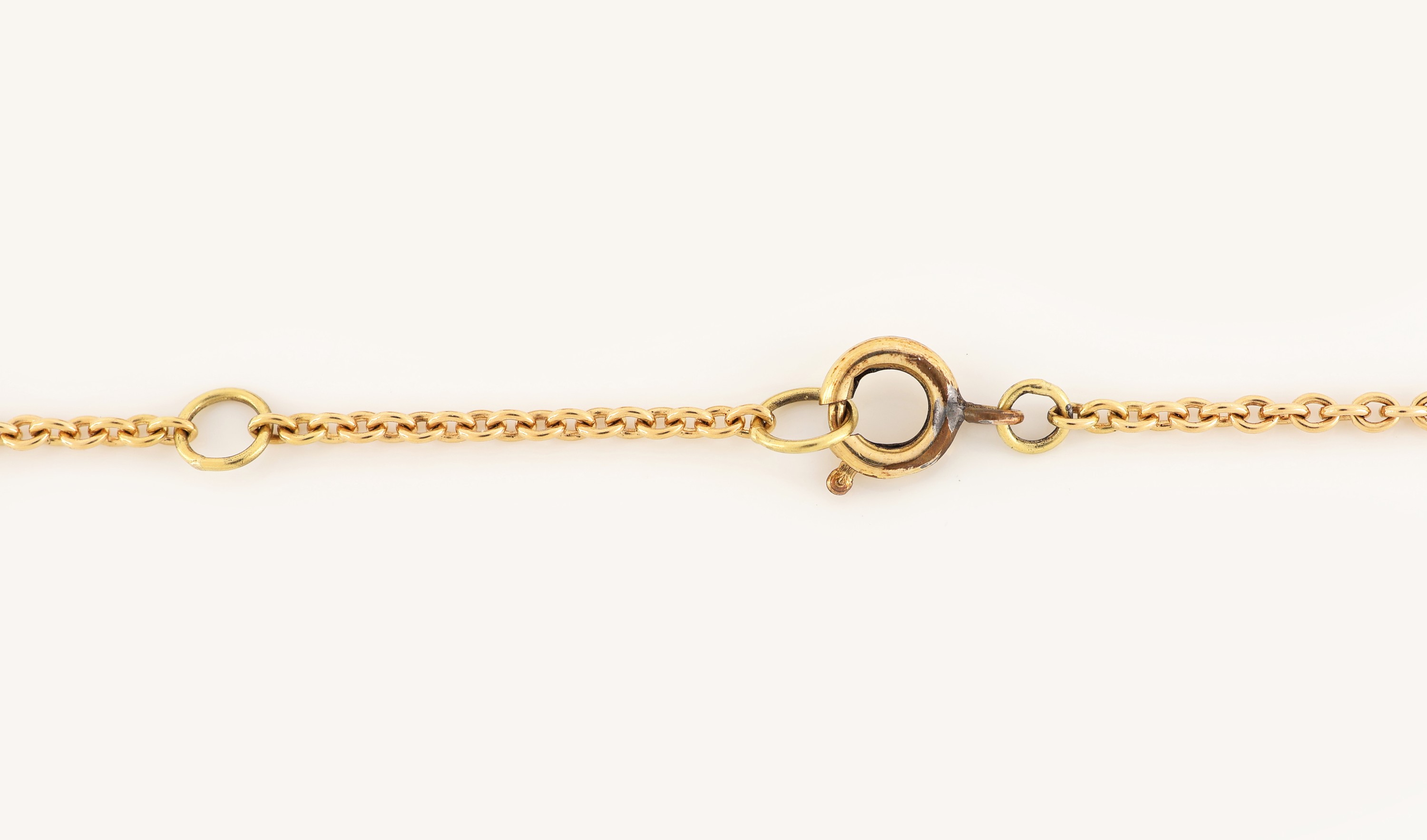 Detail d: 18 kt Gold Dendritachat-Mandaringranat -Brillant-Anhänger, GG 750/000, Einzelanfertigung eines renommierten Idar -Obersteiner Goldschmieds, ...