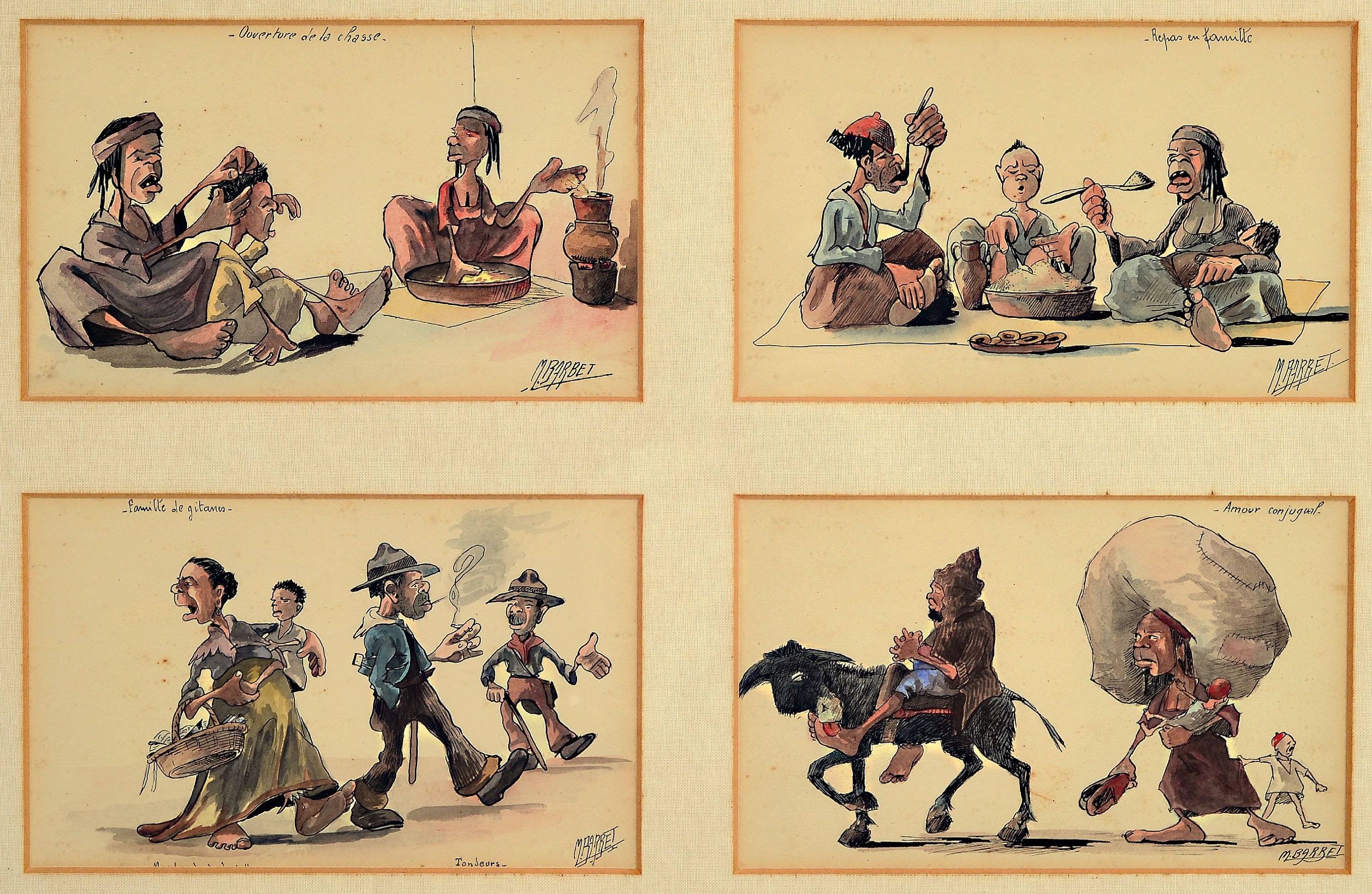 Image 27068147 - M. Barbelt, französischer Karikaturist der Mitte des 20.Jh., ´Scenes et Types ...