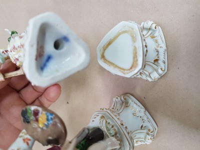 Image 27068105f - Paar Porzellanfiguren, KPM Berlin, um 1900, verkleidete Amoretten Musikant und Maler, ...