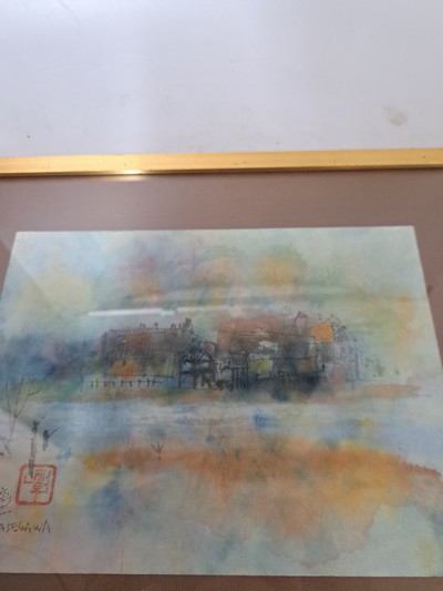 27068142f - Shoichi Hasegawa, 1929 Yaizu-2023 Paris, Aquarell, Stadtlandschaft, links unten signiert ...
