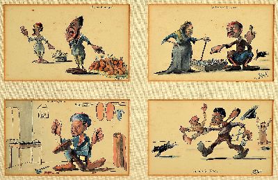 27068147a - M. Barbelt, französischer Karikaturist der Mitte des 20.Jh., ´Scenes et Types ...