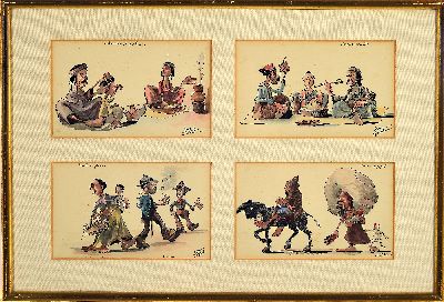 27068147k - M. Barbelt, französischer Karikaturist der Mitte des 20.Jh., ´Scenes et Types ...