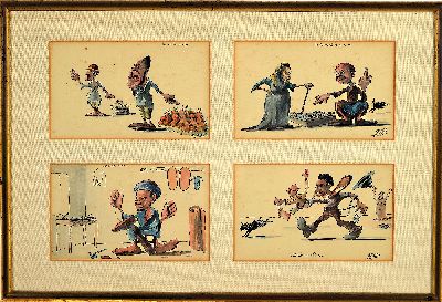 27068147l - M. Barbelt, französischer Karikaturist der Mitte des 20.Jh., ´Scenes et Types ...