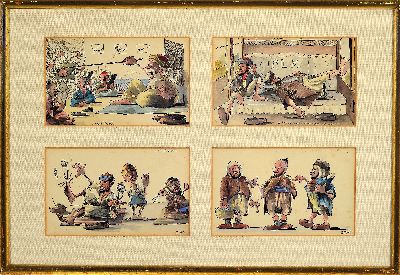 27068147m - M. Barbelt, französischer Karikaturist der Mitte des 20.Jh., ´Scenes et Types ...