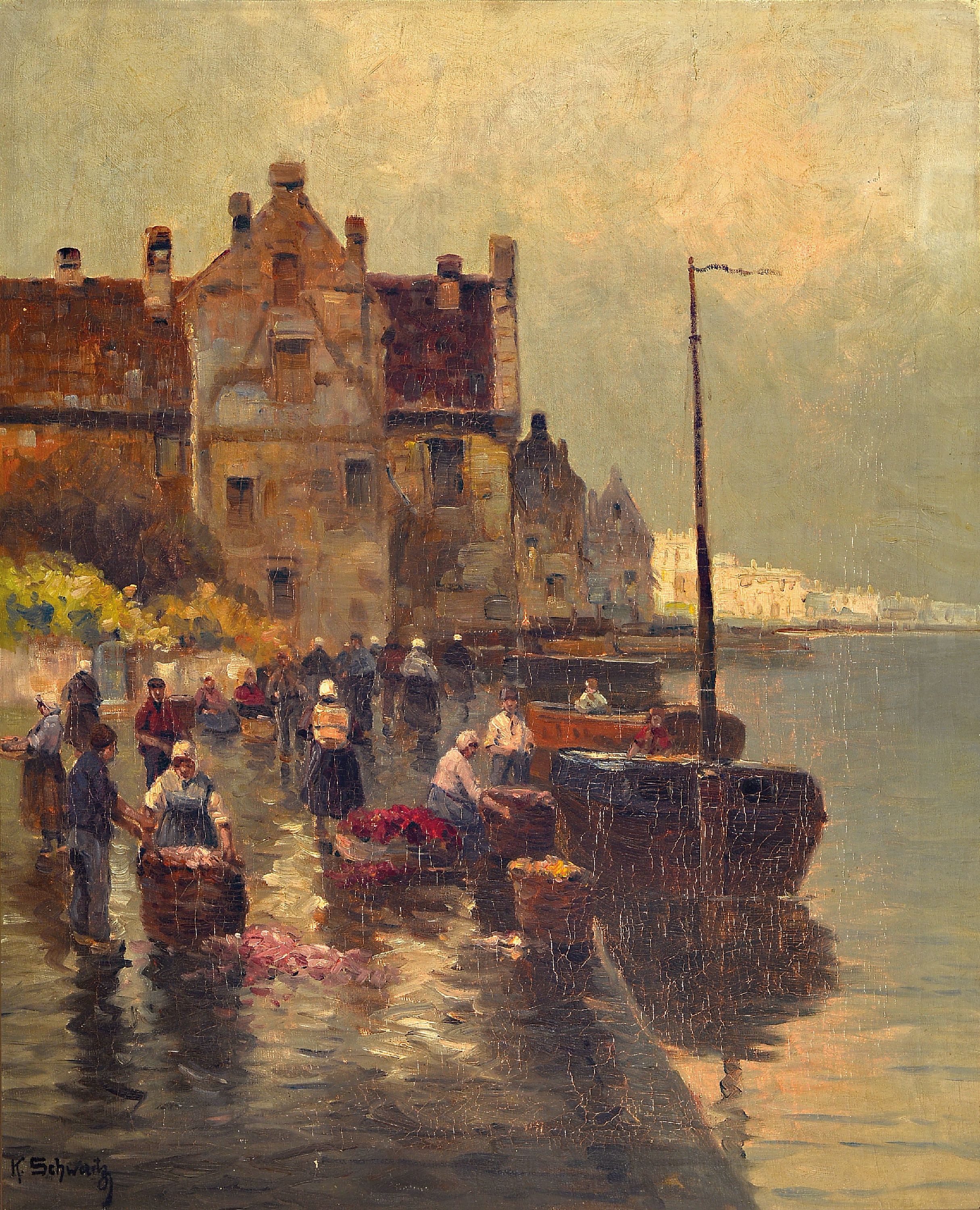 Image 27068406 - K. Schwartz, Pseudonym des Karl Kaufmann 1843 Neuplachowitz-1905 Wien, Holländischer ...