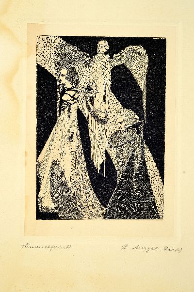 27068407n - Carl Nagel-Diek, Illustrator Anfang des 20.Jh., 4 Radierungen, Motive zu J.W. Goethes ...