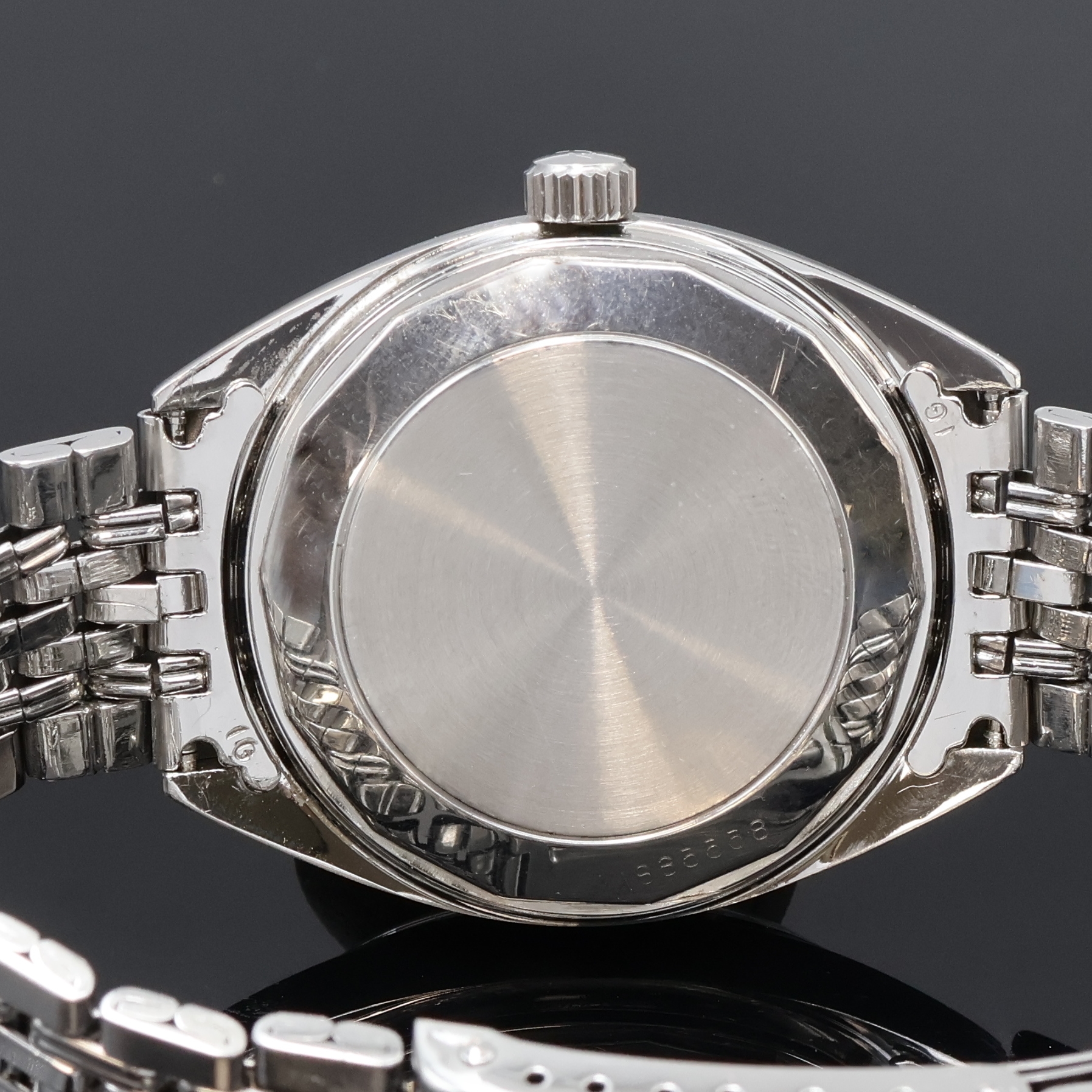 Detail f: IWC Yacht-Club Herrenarmbanduhr in Stahl Referenz R 811 AD, Schweiz um 1969, Automatik, verschr. Geh. inkl. orig. Gay Freres Gliederband m. Faltschl. ...