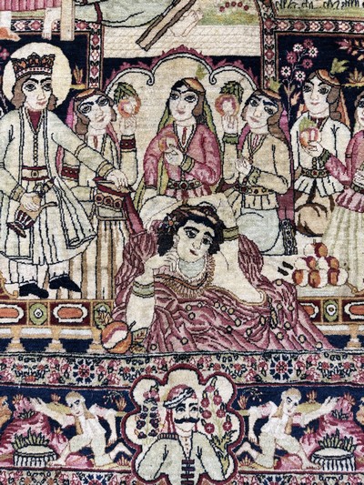 27068930f - Kerman´Lawar´antik, Persien, 19.Jhd, Wolle auf Baumwolle, ca. 220 x 135 cm, EHZ: 2 ...