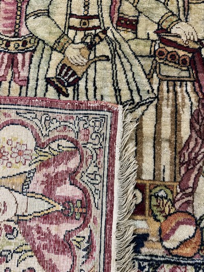 27068930h - Kerman´Lawar´antik, Persien, 19.Jhd, Wolle auf Baumwolle, ca. 220 x 135 cm, EHZ: 2 ...