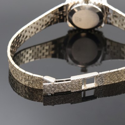 27069080c - AMARA diamantbesetzte Damenarmbanduhr in WG 585/000, Schweiz um 1970, Handaufzug, 2-tlg. ...