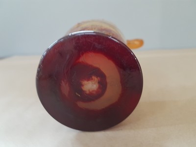 27069097i - Frühe Kantharos-Vase, Emile Galle, 1890-1900 , farbloses Glas, milchig weiß und gelb ...