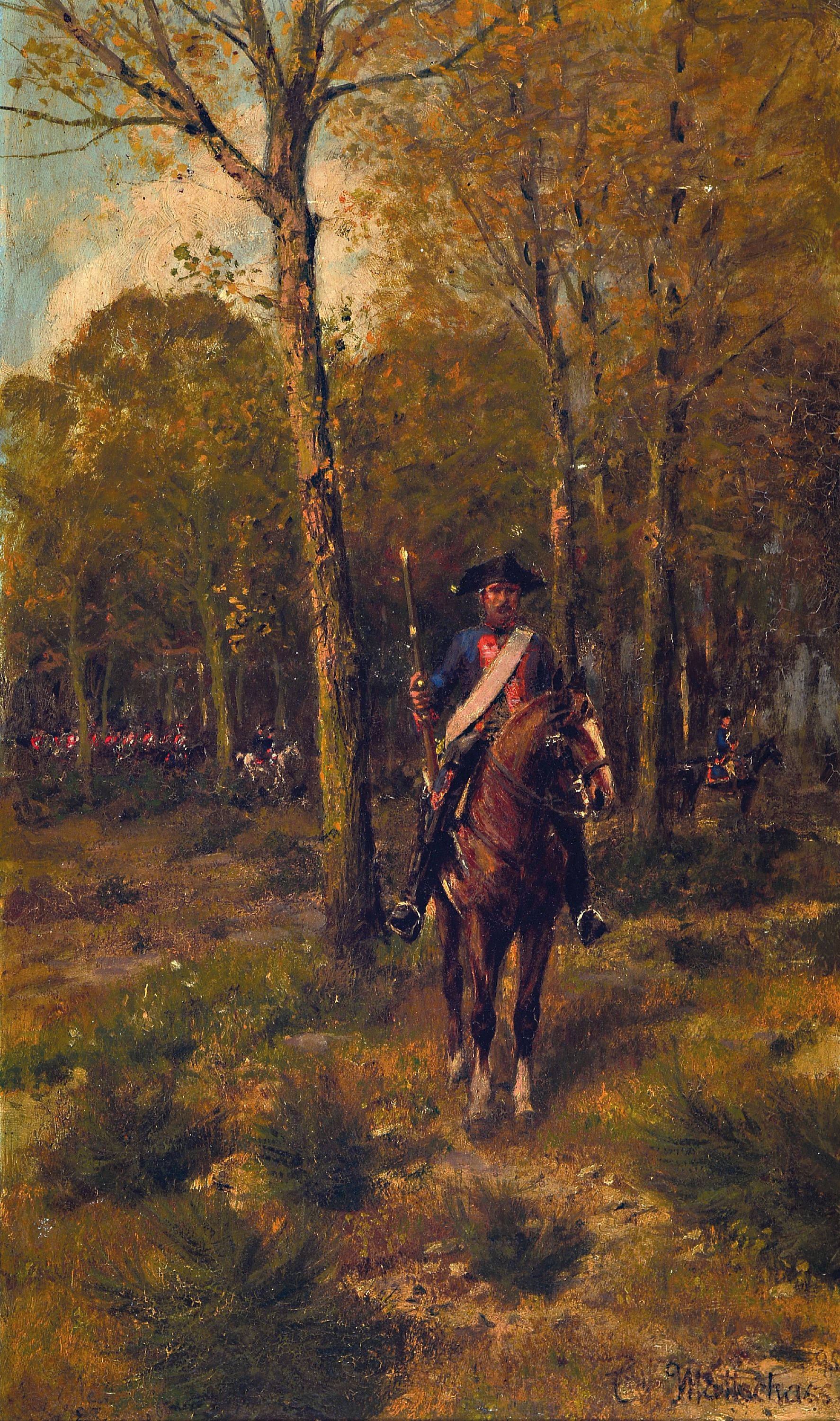 Image 27069130 - Erich Friedrich Karl Mattschass, 1866, - 1946,Düsseldorf painter, Vendette, the field ...