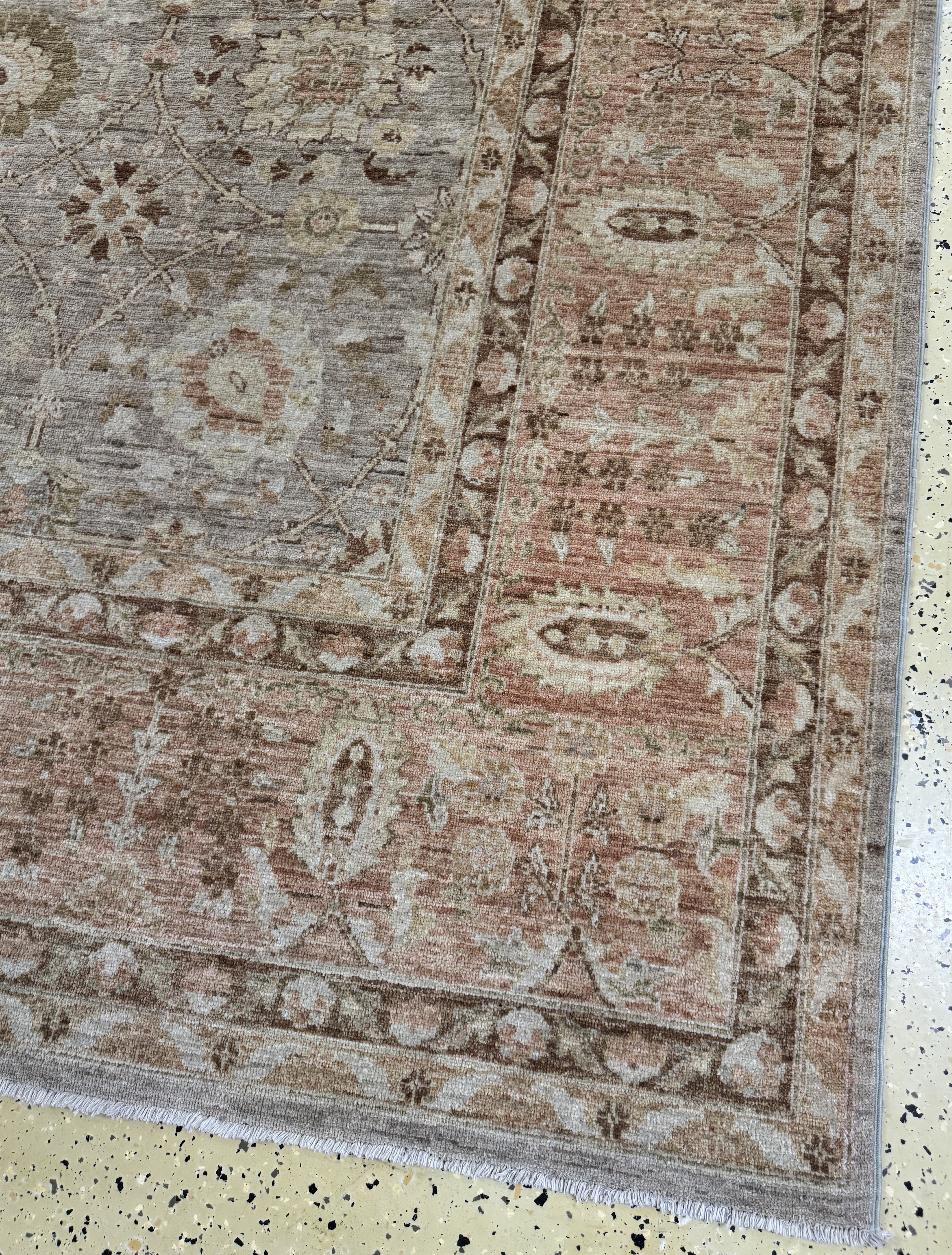 Detail a: Ziegler-Mahal, Pakistan, Ende 20.Jhd, Wolleauf Baumwolle, ca. 370 x 280 cm, EHZ: 2