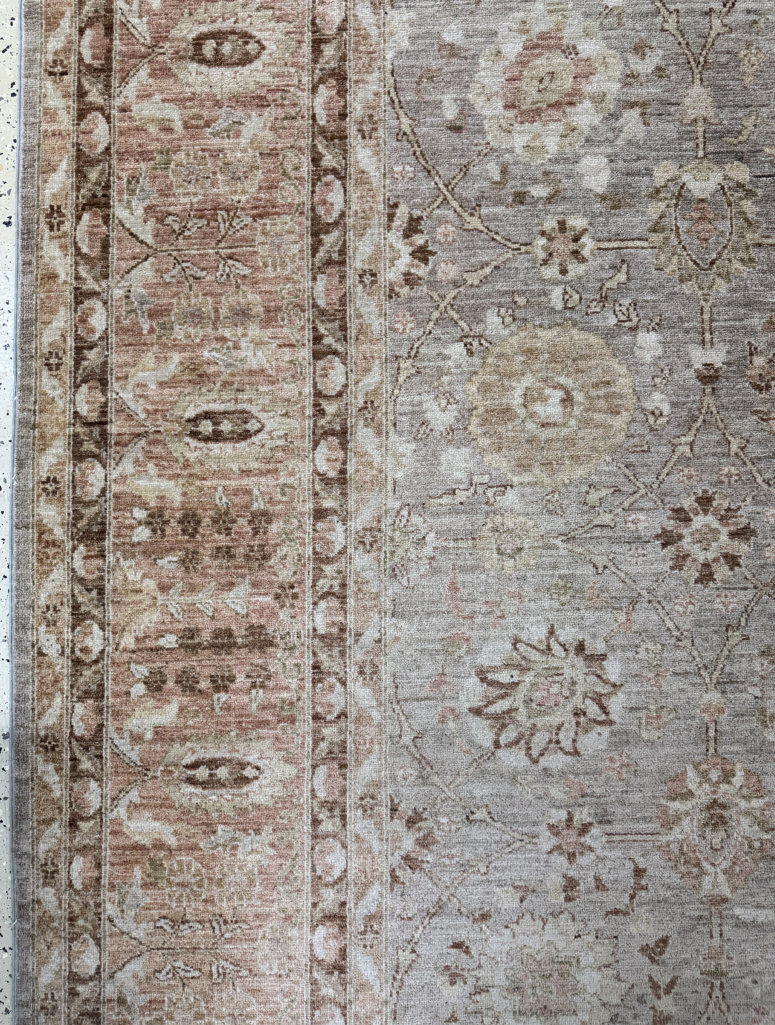 Detail c: Ziegler-Mahal, Pakistan, Ende 20.Jhd, Wolleauf Baumwolle, ca. 370 x 280 cm, EHZ: 2