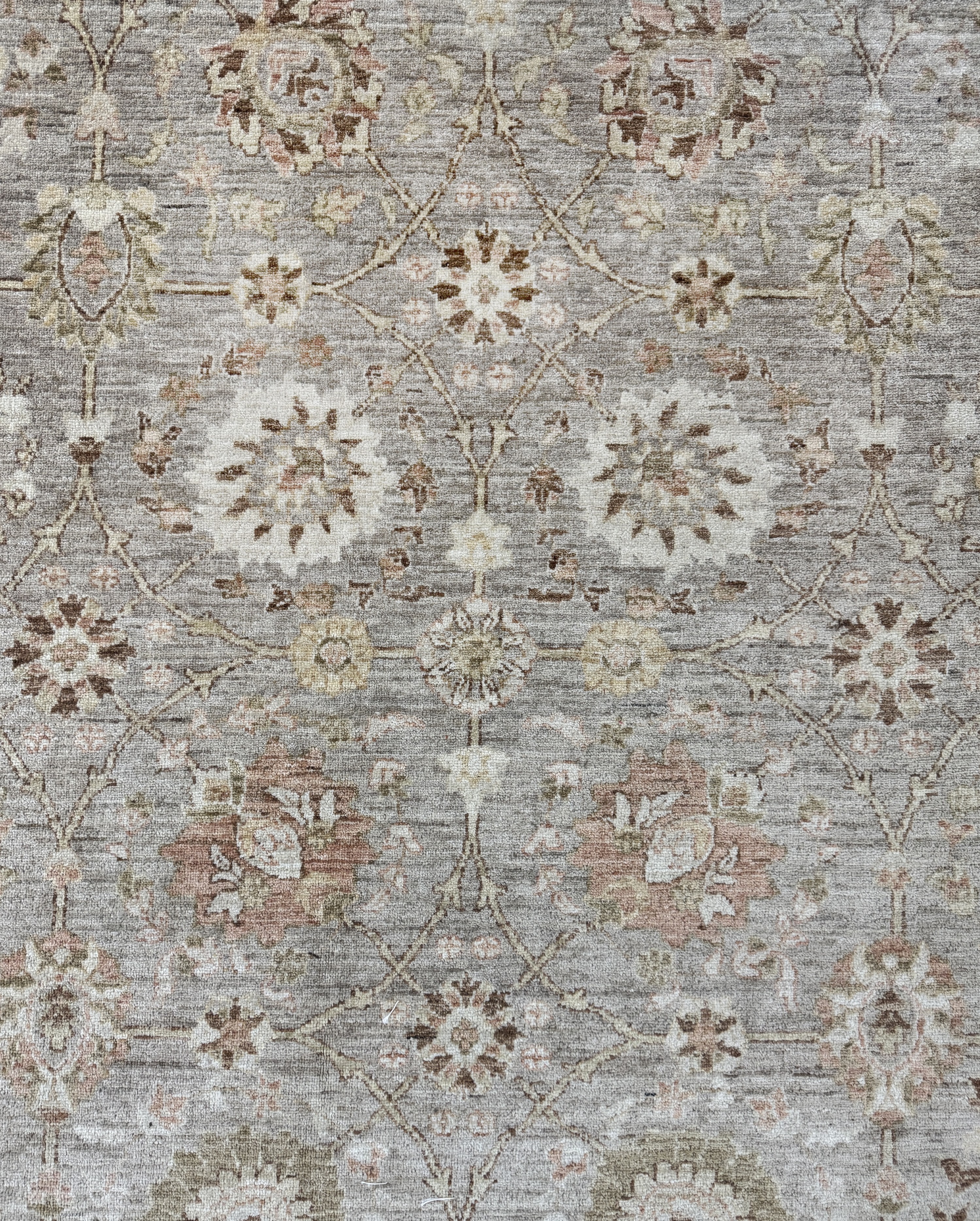 Detail d: Ziegler-Mahal, Pakistan, Ende 20.Jhd, Wolleauf Baumwolle, ca. 370 x 280 cm, EHZ: 2