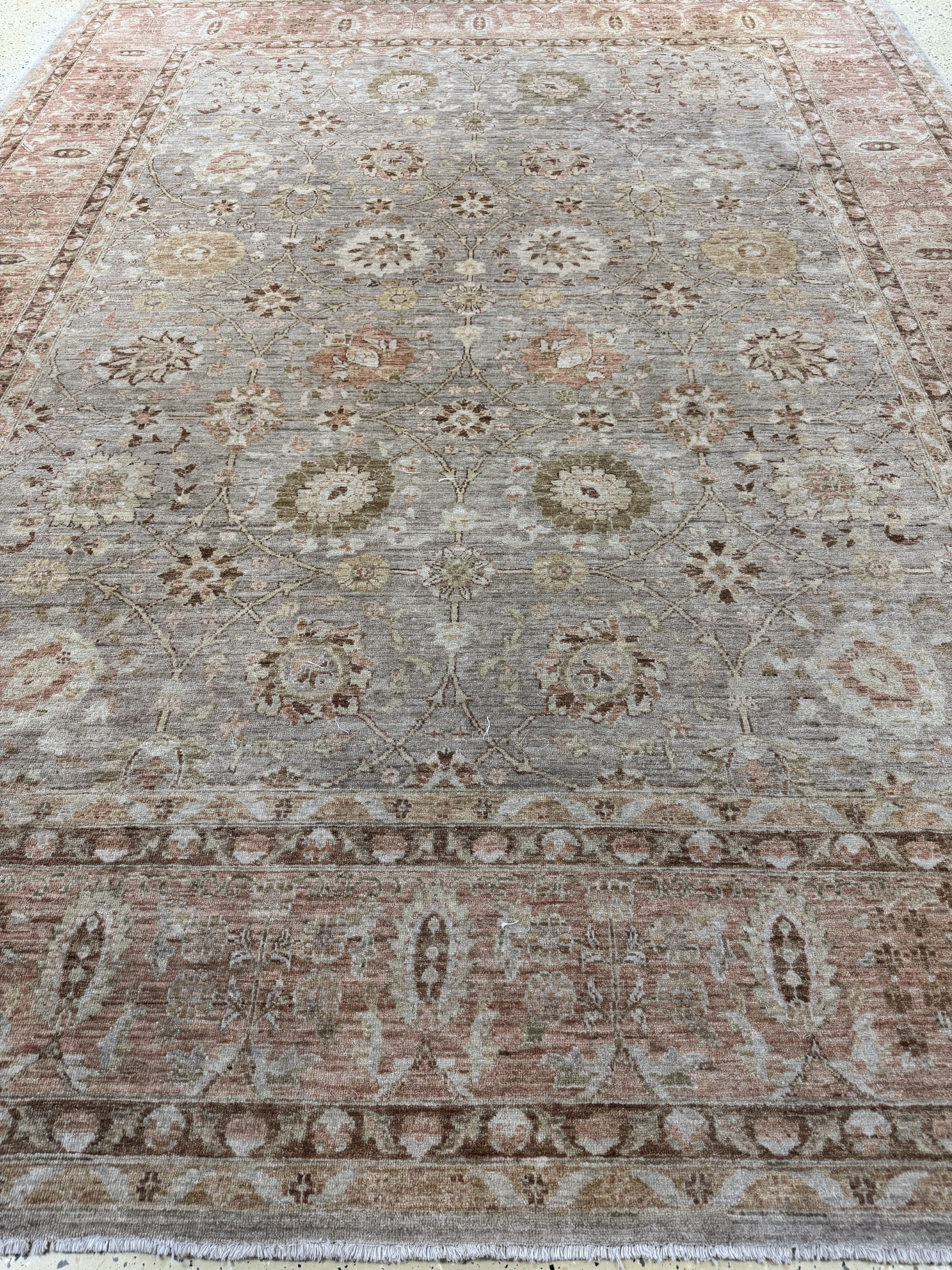 Detail i: Ziegler-Mahal, Pakistan, Ende 20.Jhd, Wolleauf Baumwolle, ca. 370 x 280 cm, EHZ: 2