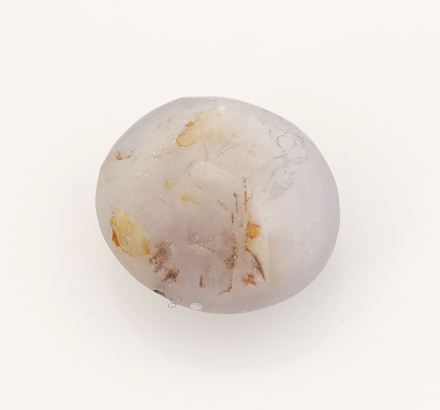 Detail b: Loser Sternsaphir, 7.75 ct, rund, Fundort Sri Lanka, Maße 11.7 x 10.6 x 6.2 mm