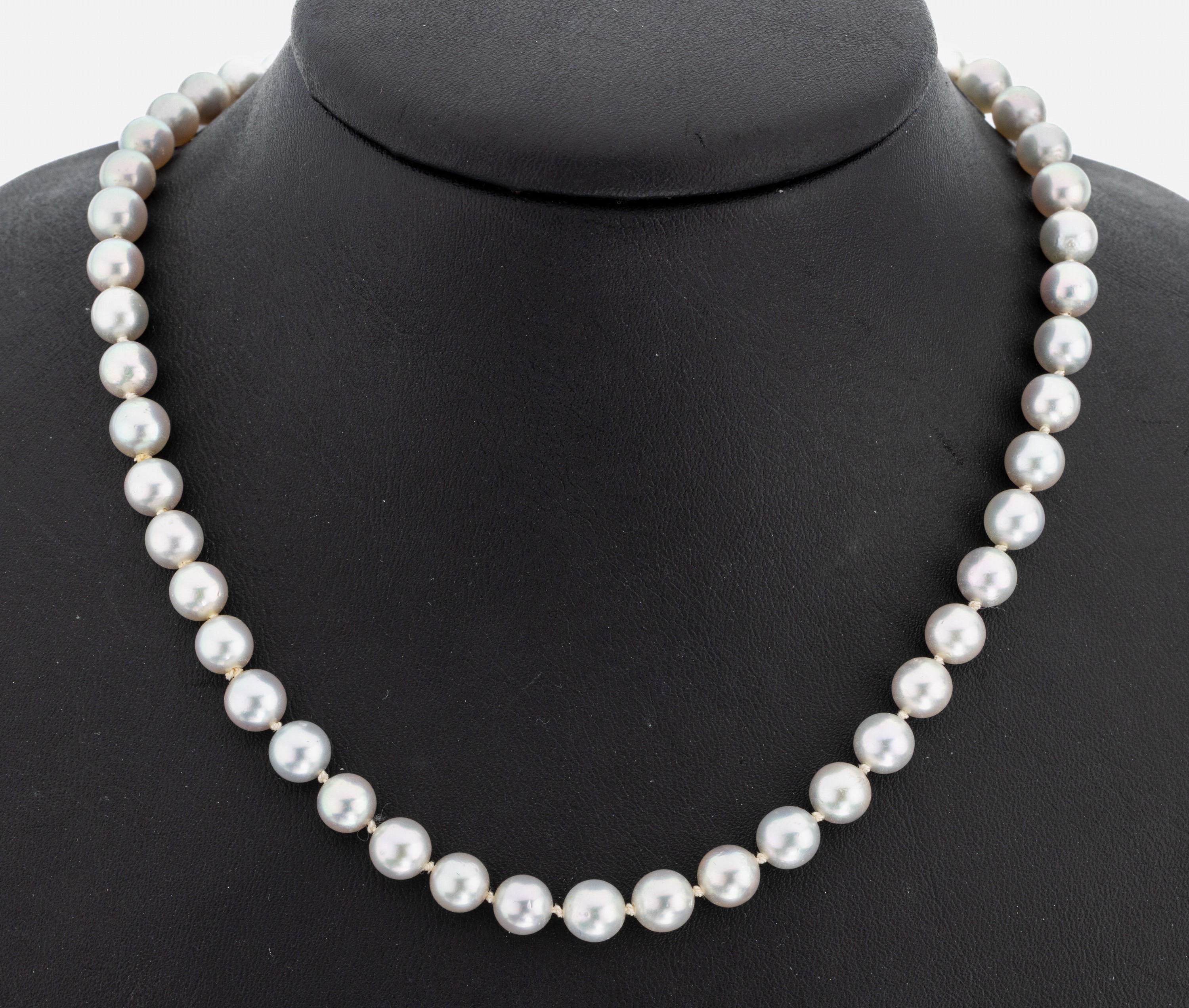 Image 27069736 - Perl-Collier, endlos, silbergraue Akoyazuchtperlen, D. ca. 6.6 mm, L. ca. 90 cm