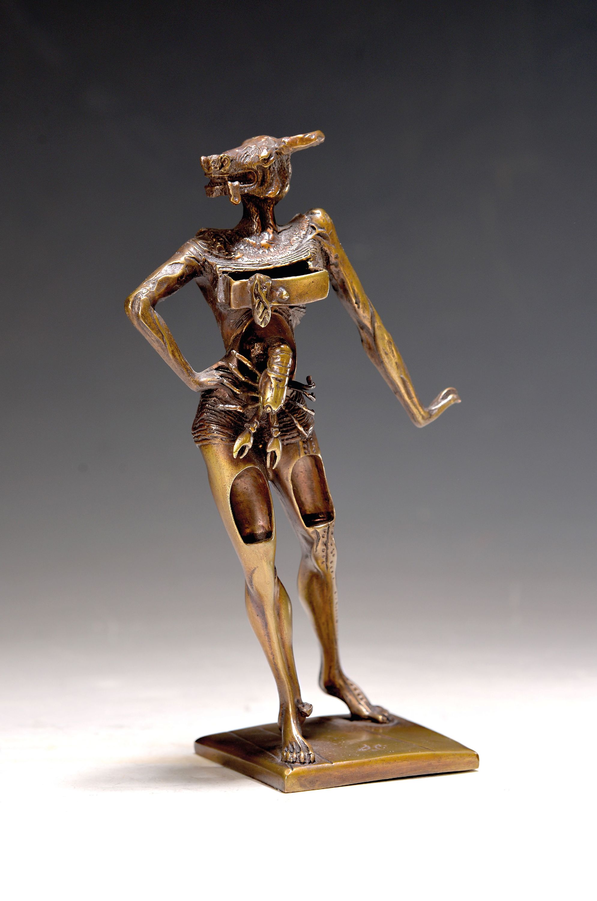 Detail k: Salvador Dali, 1904-1989, Minotaurus, Bronzeskulptur, sign., H. ca. 18.5cm