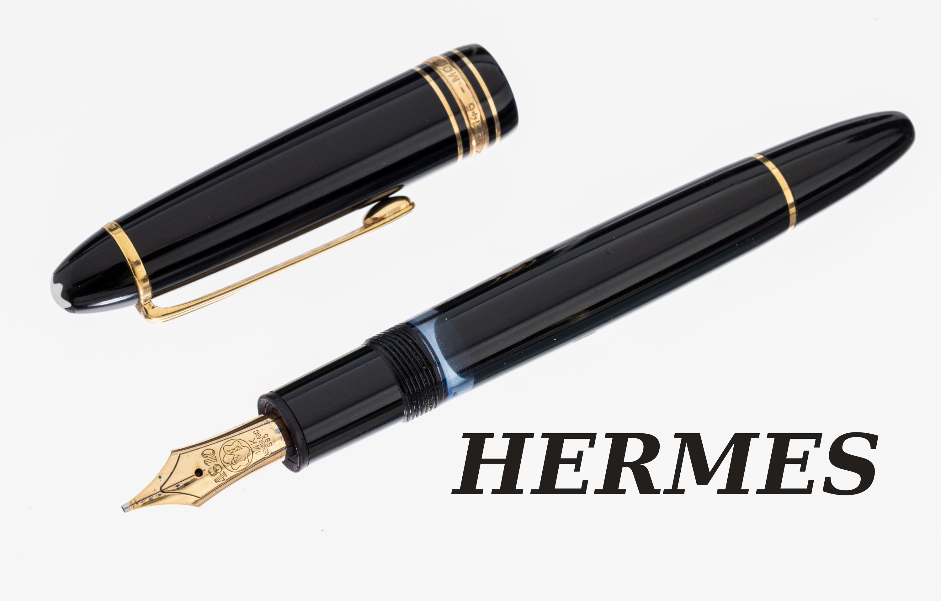 Image 27069759 - MONTBLANC Füller, Meisterstück, Korpus schwarzer Hartlack, Monturen Metall verg., ...