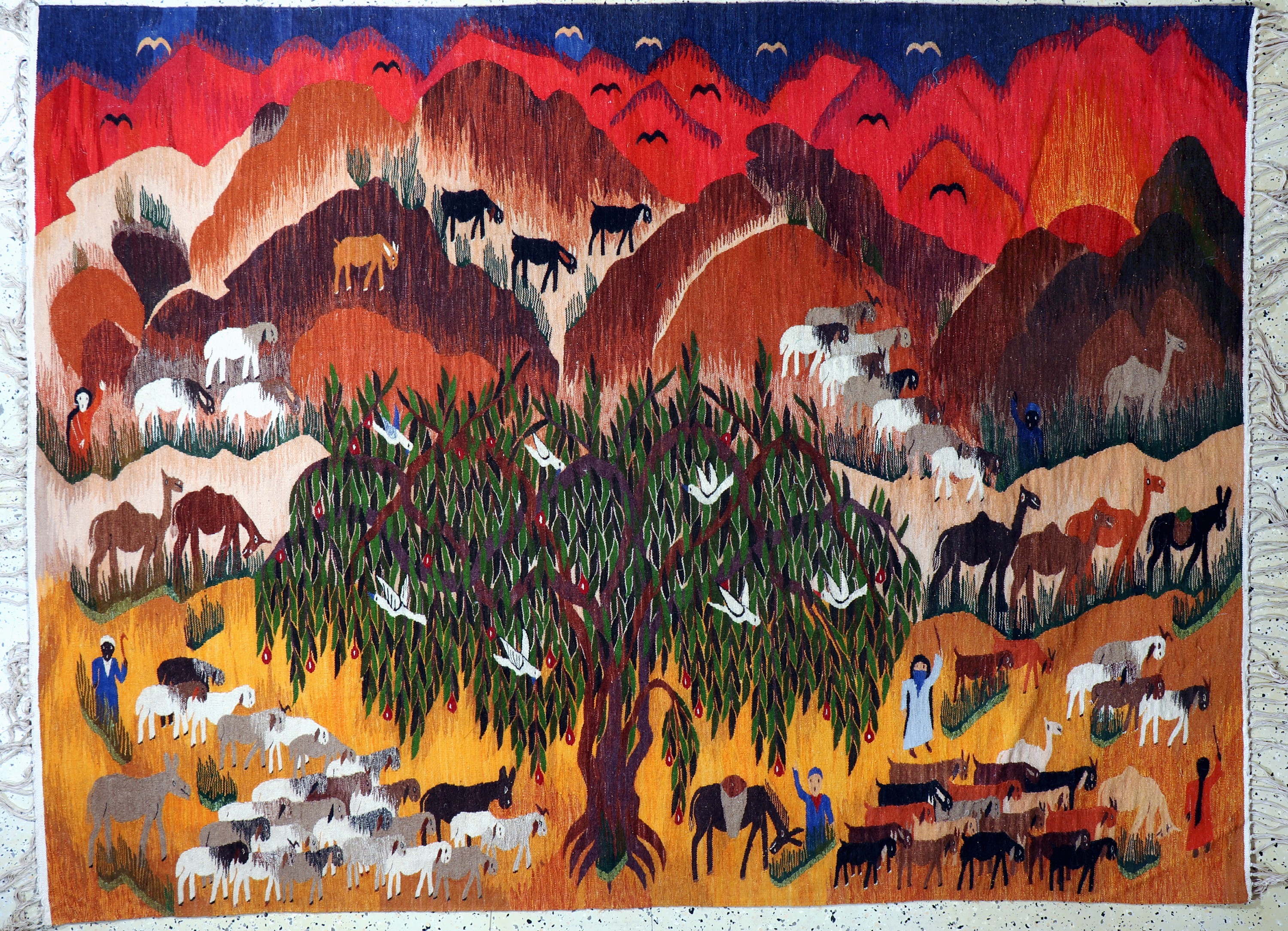 Image 27069795 - Kelim, Tunesien, Mitte 20.Jhd, Wolle auf Baumwolle, ca. 240 x 180 cm, EHZ: 1-2 ...