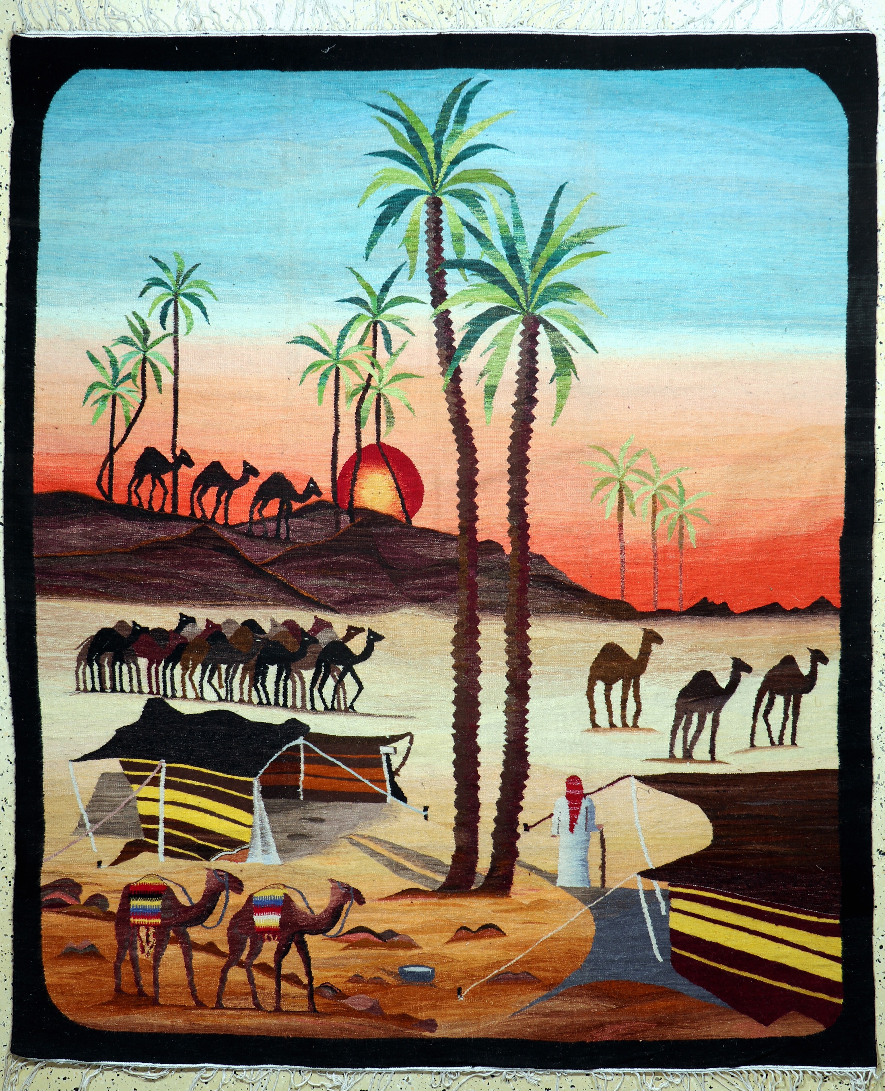 Image 27069798 - Kelim, Tunesien, Mitte 20.Jhd, Wolle auf Baumwolle, ca. 230 x 190 cm, EHZ: 1-2 ...