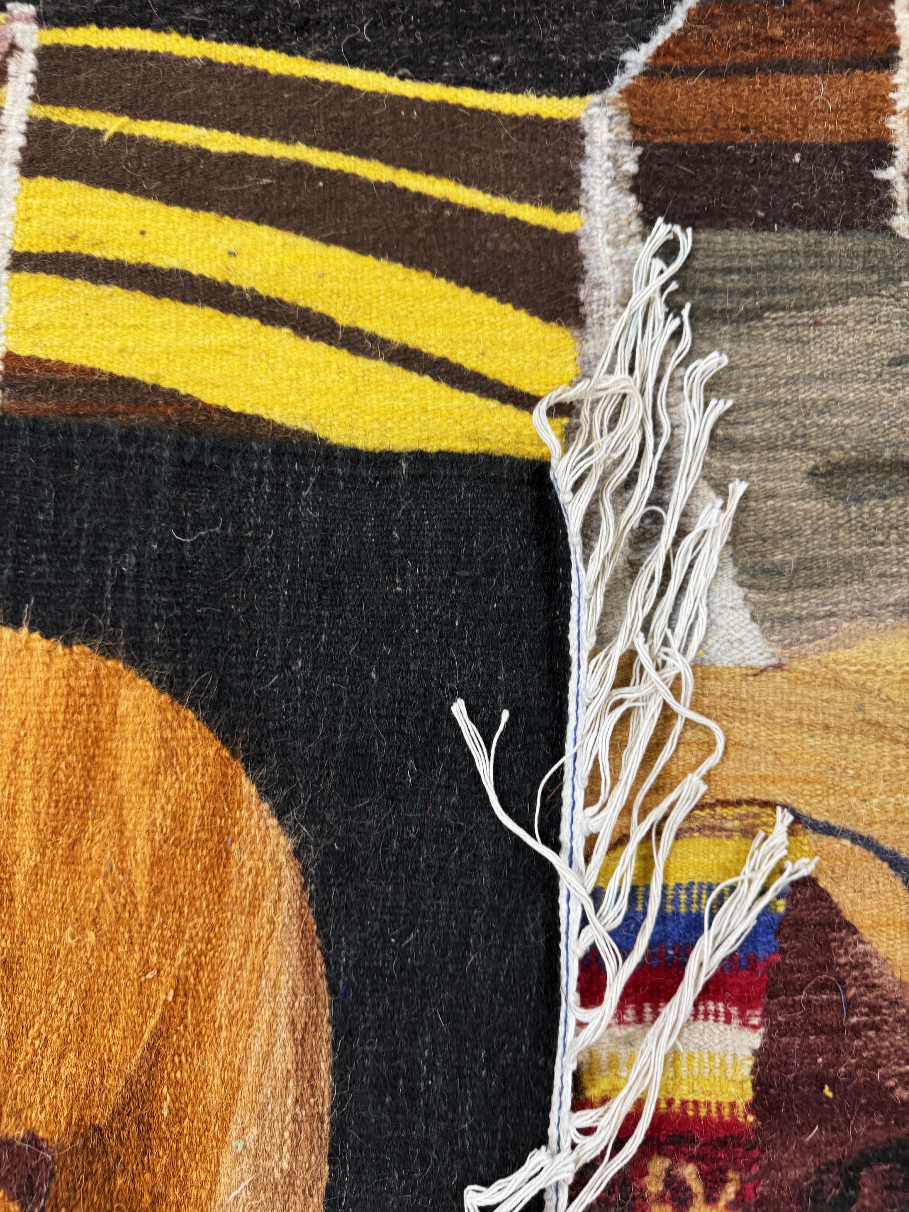 Detail f: Kelim, Tunesien, Mitte 20.Jhd, Wolle auf Baumwolle, ca. 230 x 190 cm, EHZ: 1-2