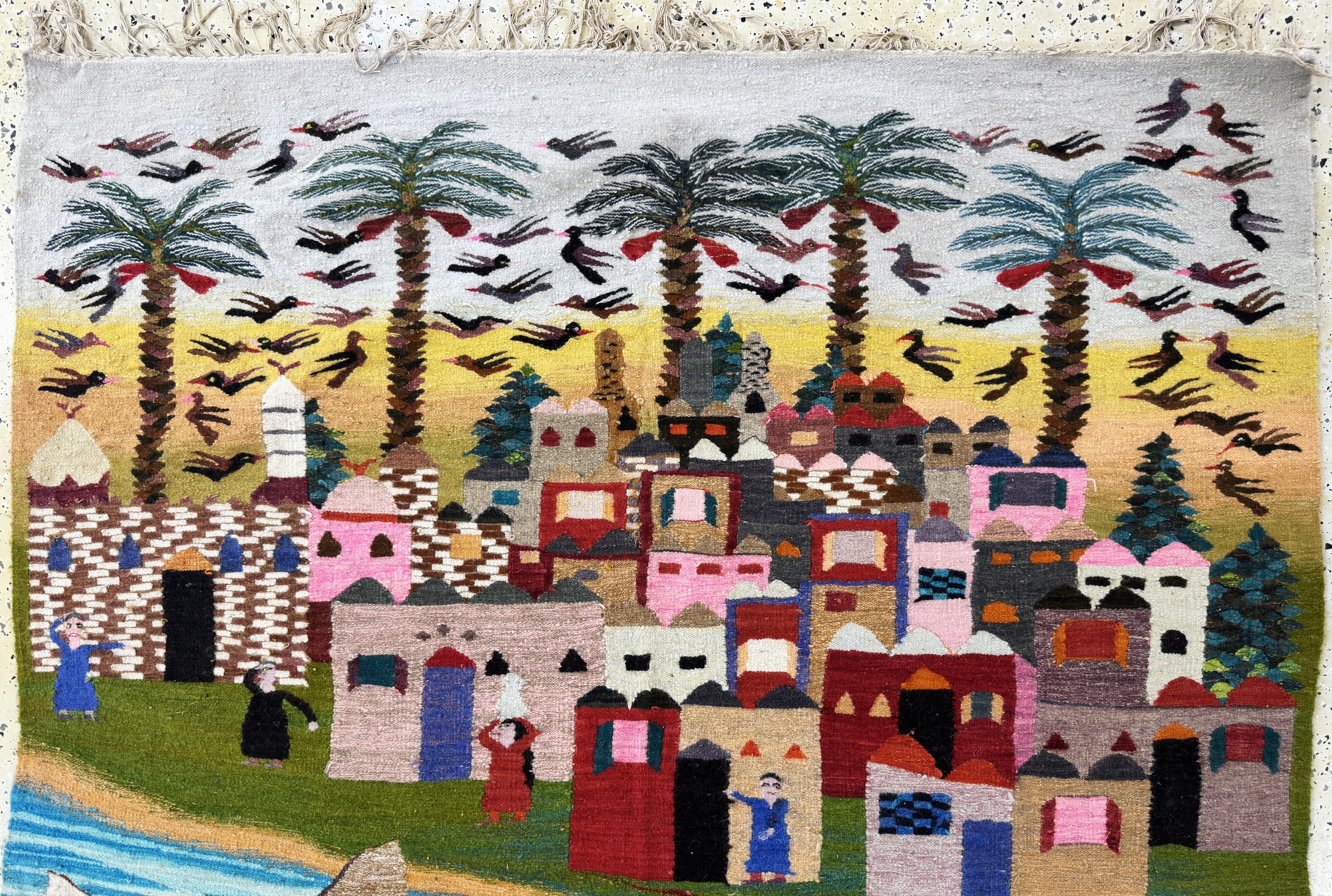 Detail c: Kelim, Tunesien, Mitte 20.Jhd, Wolle auf Baumwolle, ca. 200 x 153 cm, EHZ: 1-2
