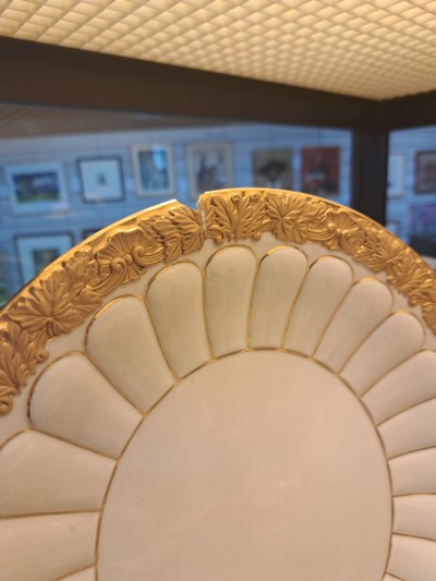 27069731p - Kaffee- und Teeservice B-Form, Meissen, nach 1945, Porzellan, godroniert und mit ...