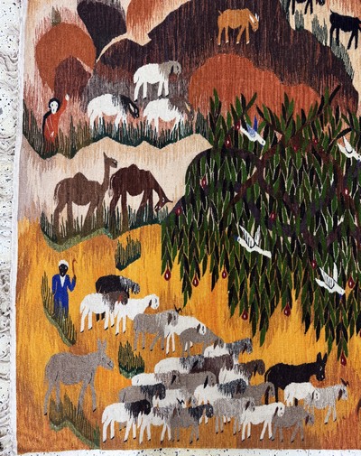 27069795c - Kelim, Tunesien, Mitte 20.Jhd, Wolle auf Baumwolle, ca. 240 x 180 cm, EHZ: 1-2 ...