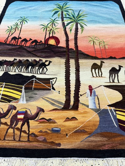 27069798e - Kelim, Tunesien, Mitte 20.Jhd, Wolle auf Baumwolle, ca. 230 x 190 cm, EHZ: 1-2 ...